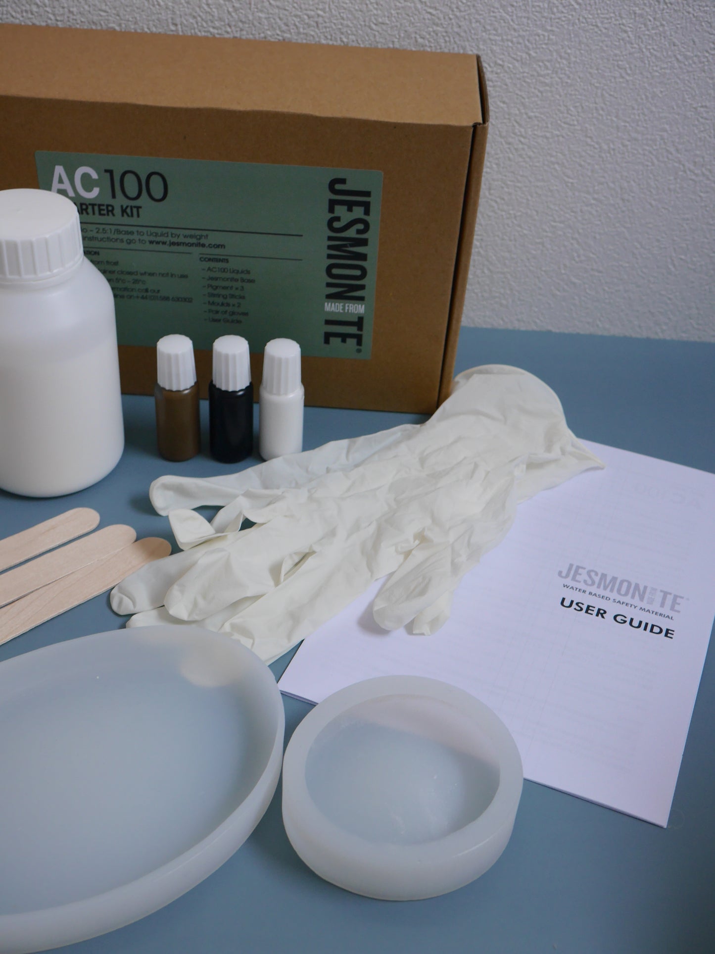 【送料無料】jesmonite ジェスモナイト スターターキット オリジナルデザインモールド2型セット