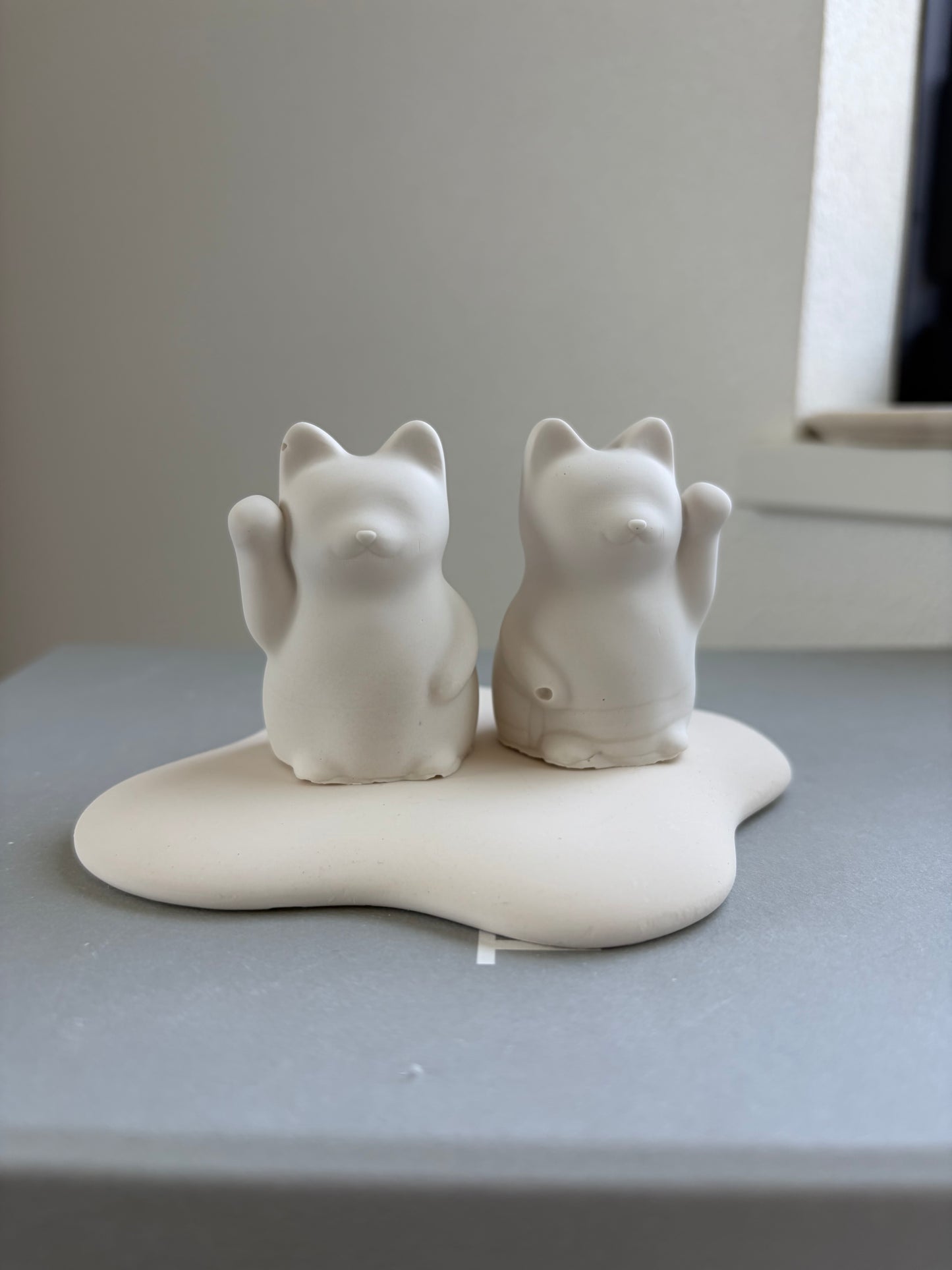 【セット】ほほえみ招き猫モールド Lサイズ