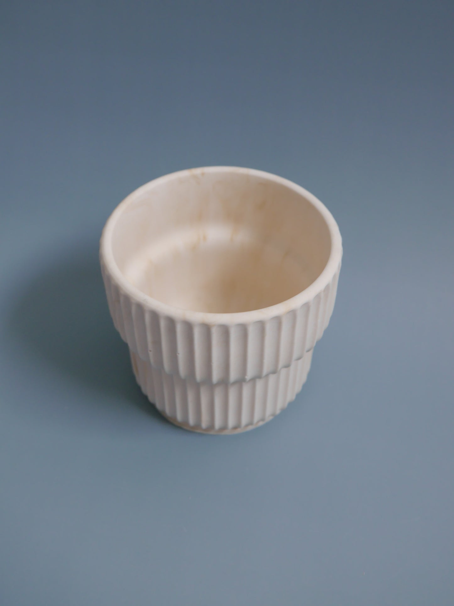 2-Way Plant Pot – M, Carved Groove Pattern