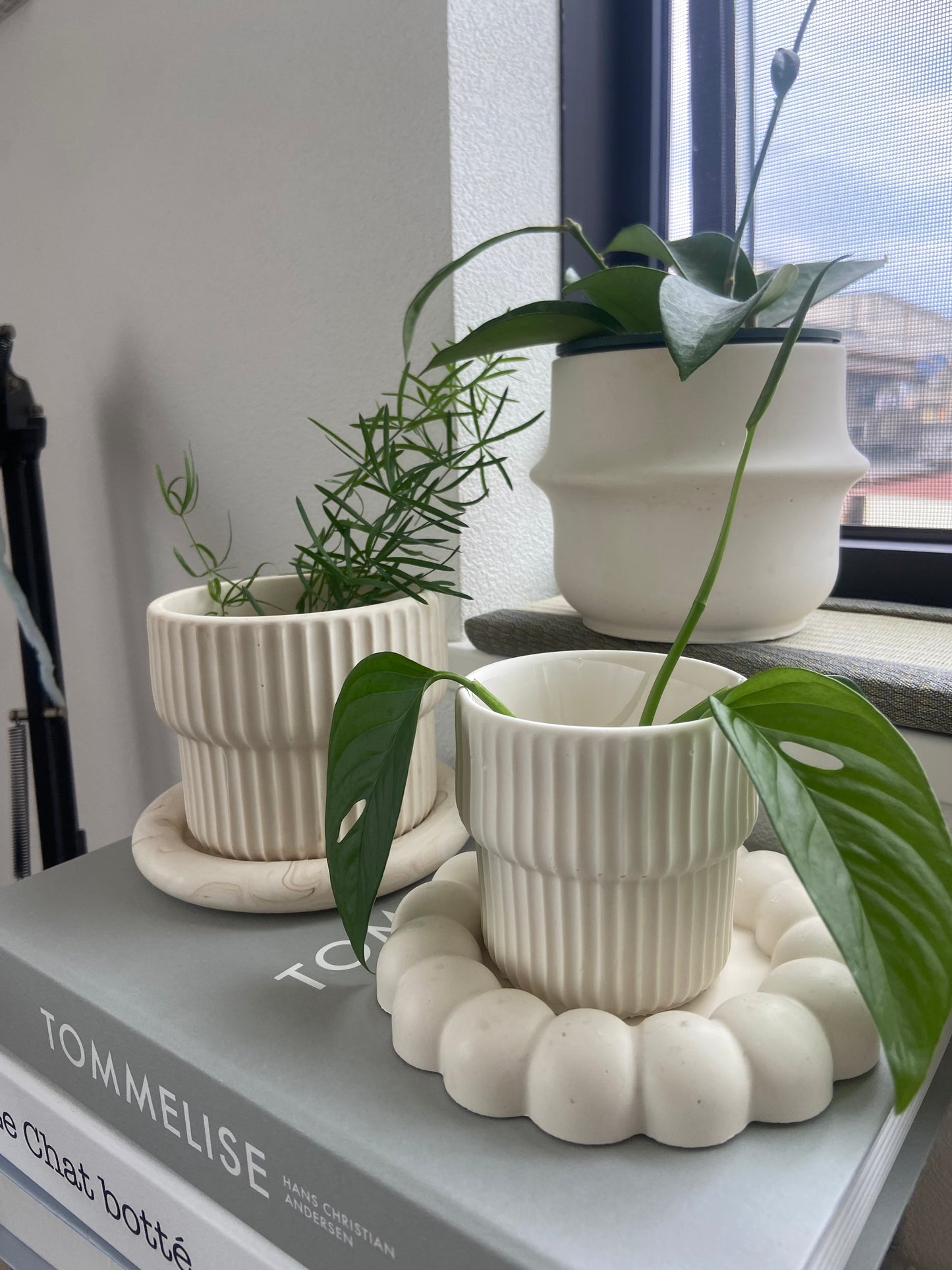 2wayプラントポット 大 シンプルリングデザイン