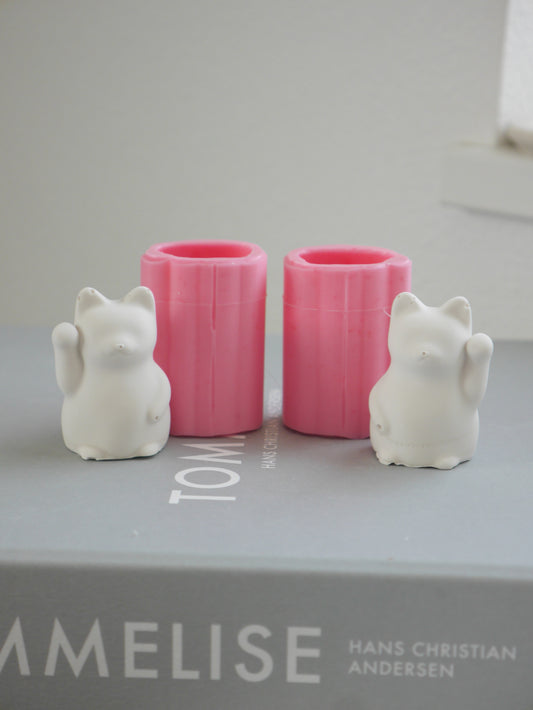 [Set] Smiling Maneki Neko Mold S Size