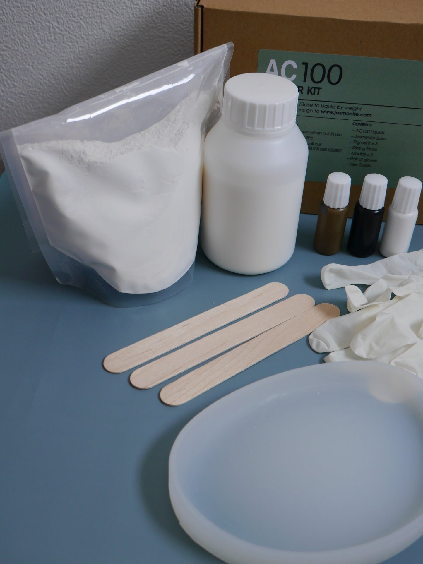 【送料無料】jesmonite ジェスモナイト スターターキット オリジナルデザインモールド2型セット