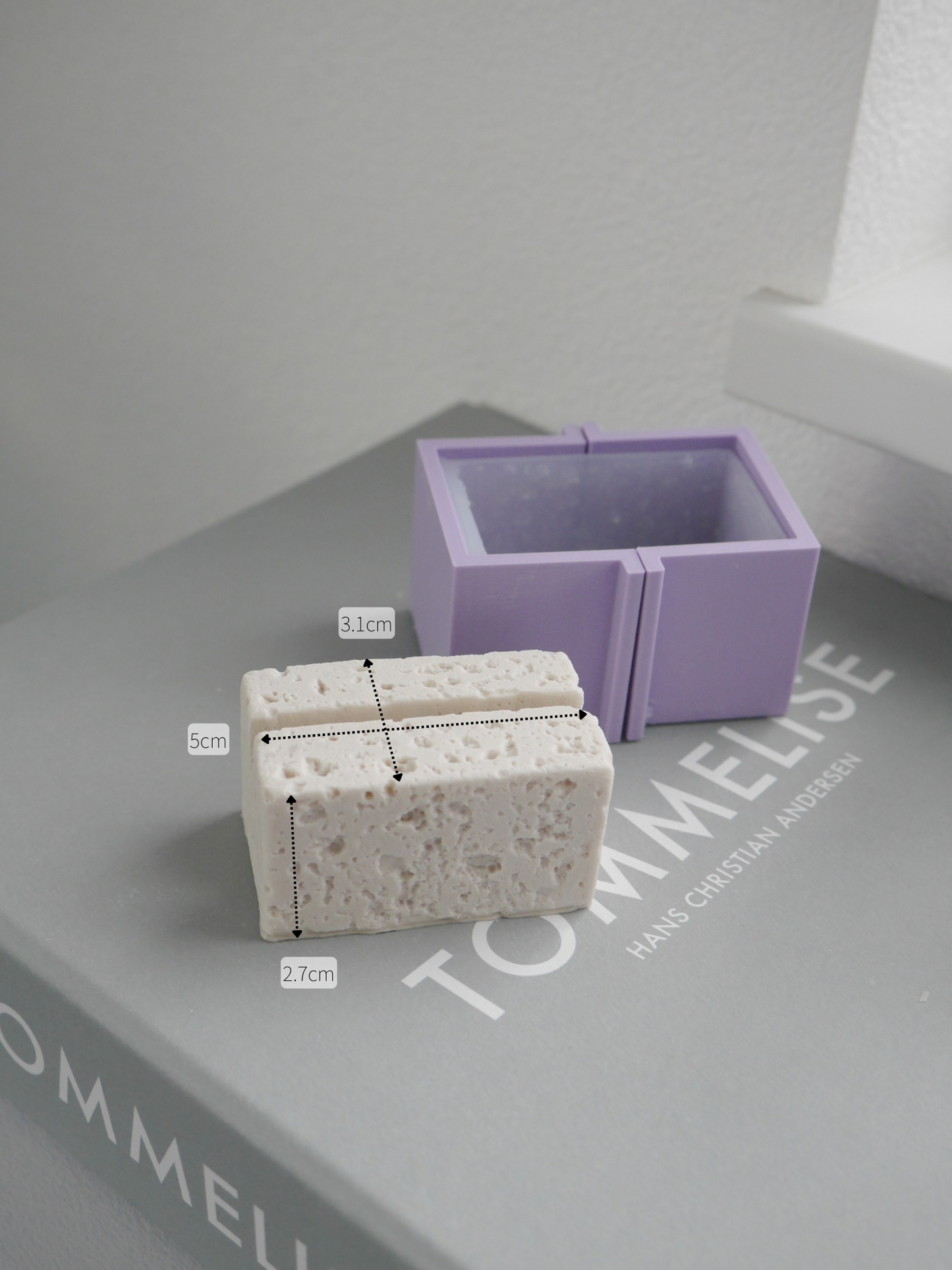 Marble Square Card Stand Mold