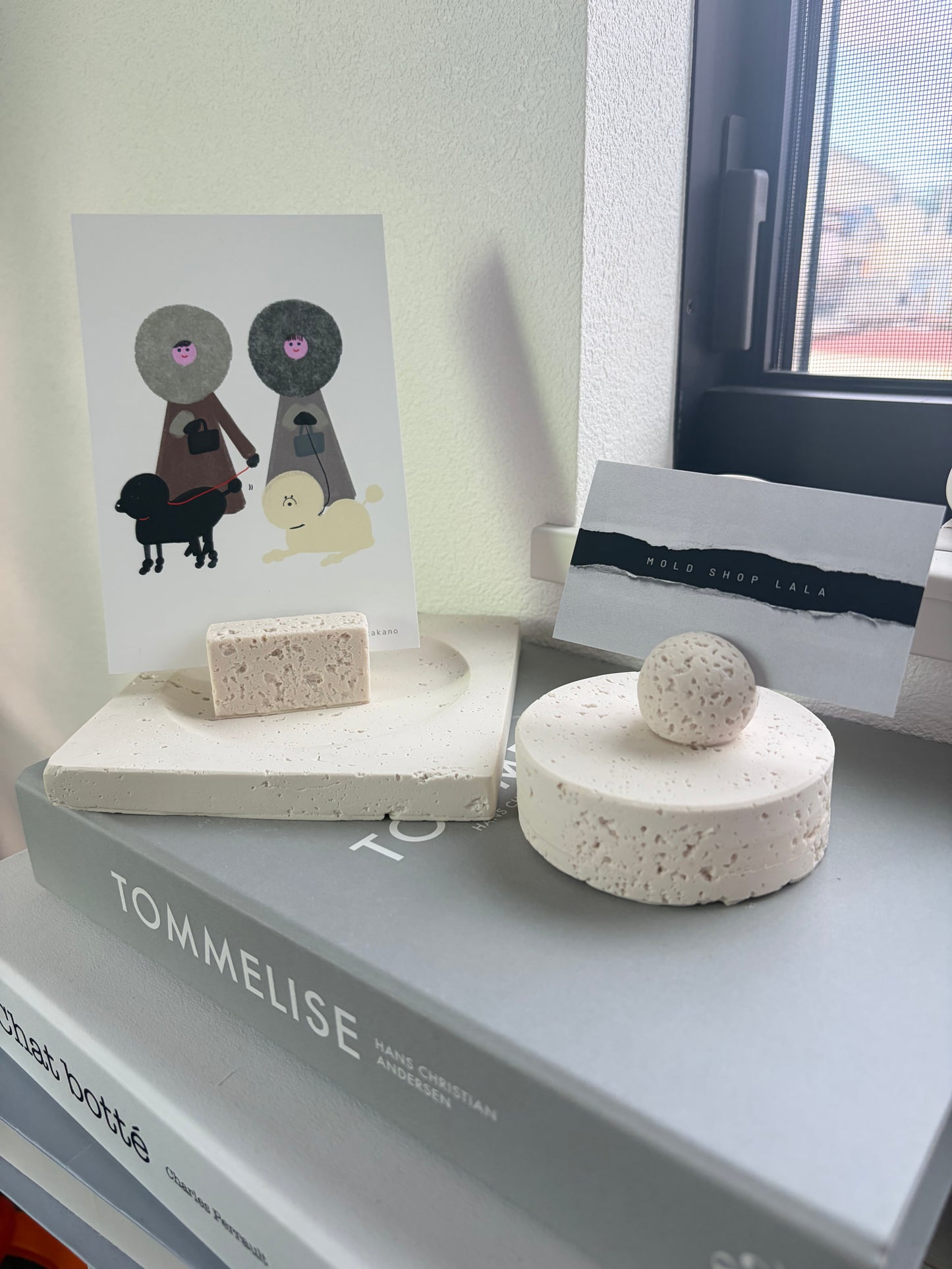 Marble Square Card Stand Mold