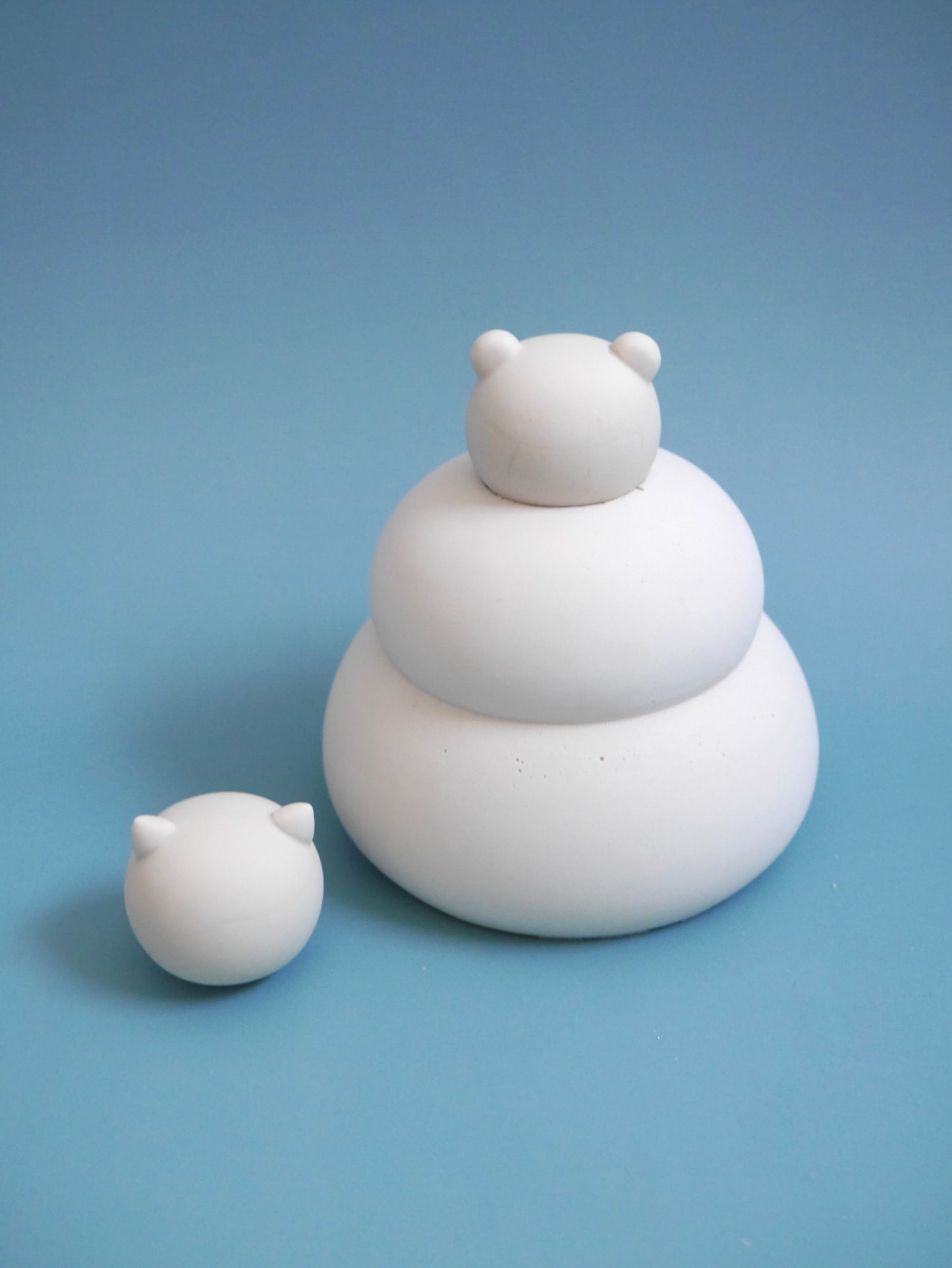 【お得セット】鏡餅モールド Lサイズ ＋くま🐻＆猫🐈セット