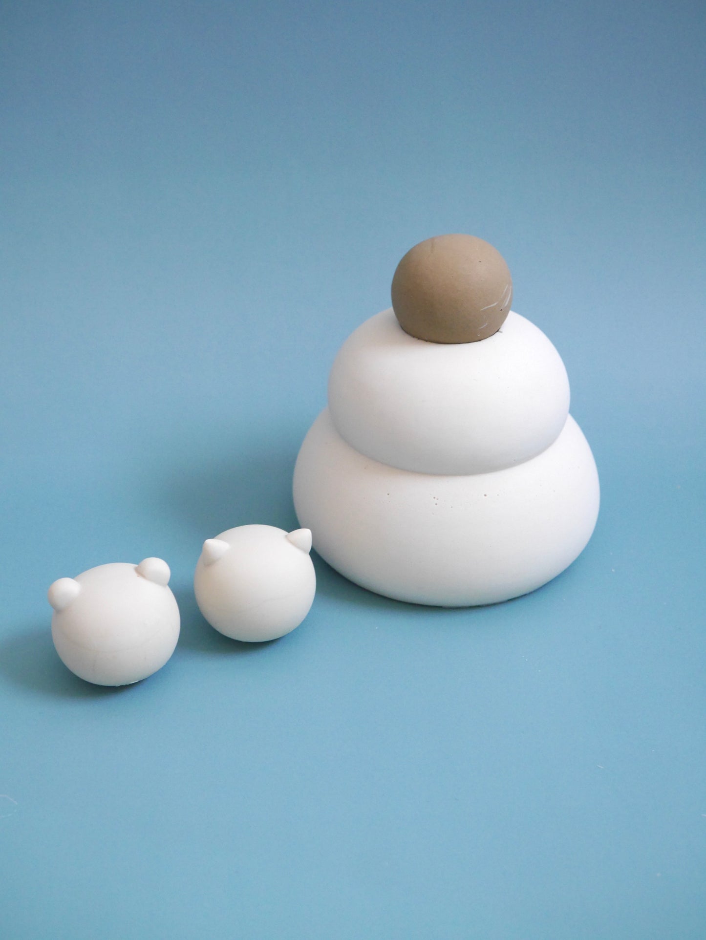 【お得セット】鏡餅モールド Lサイズ ＋くま🐻＆猫🐈セット