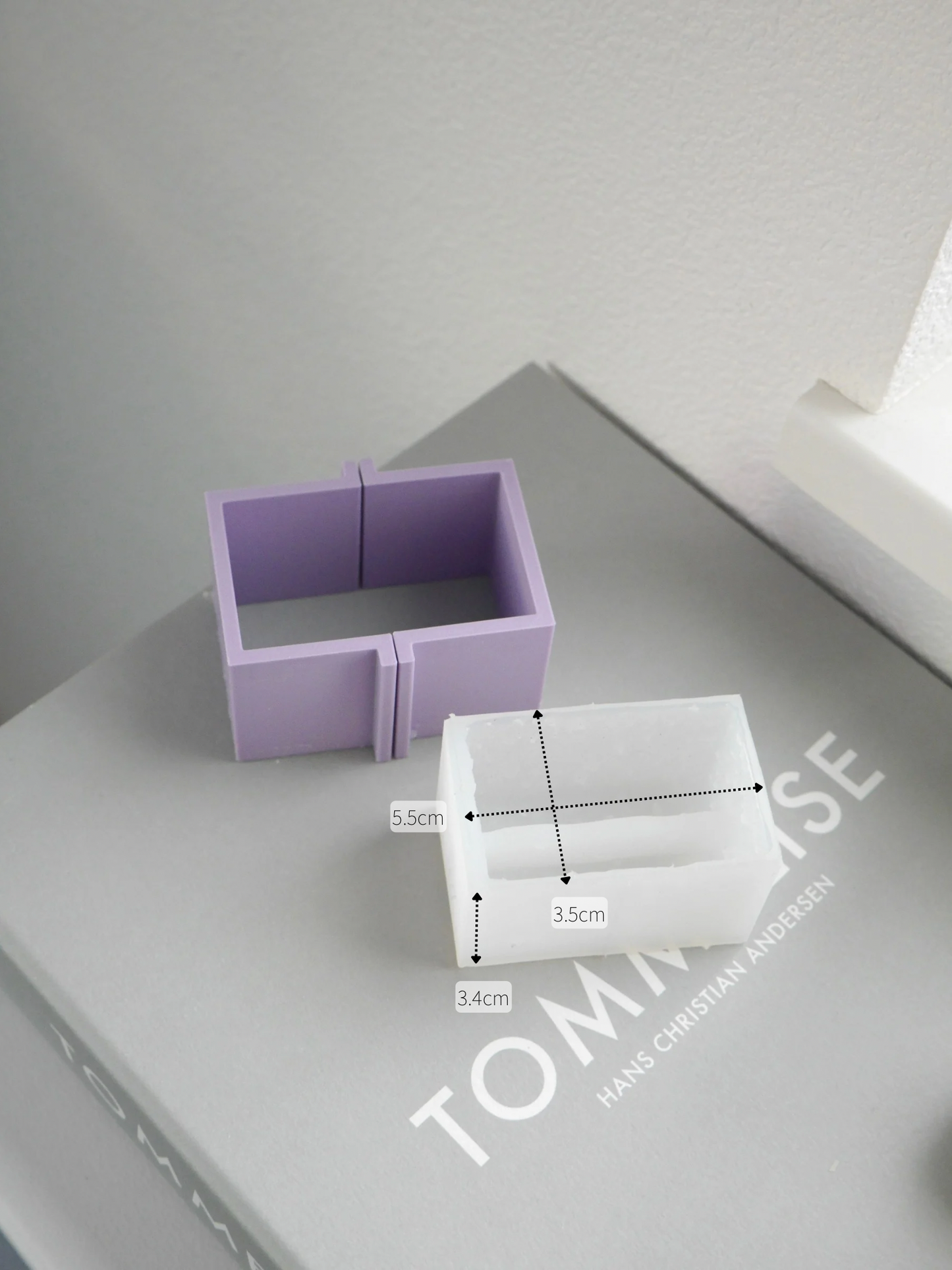 Marble Square Card Stand Mold
